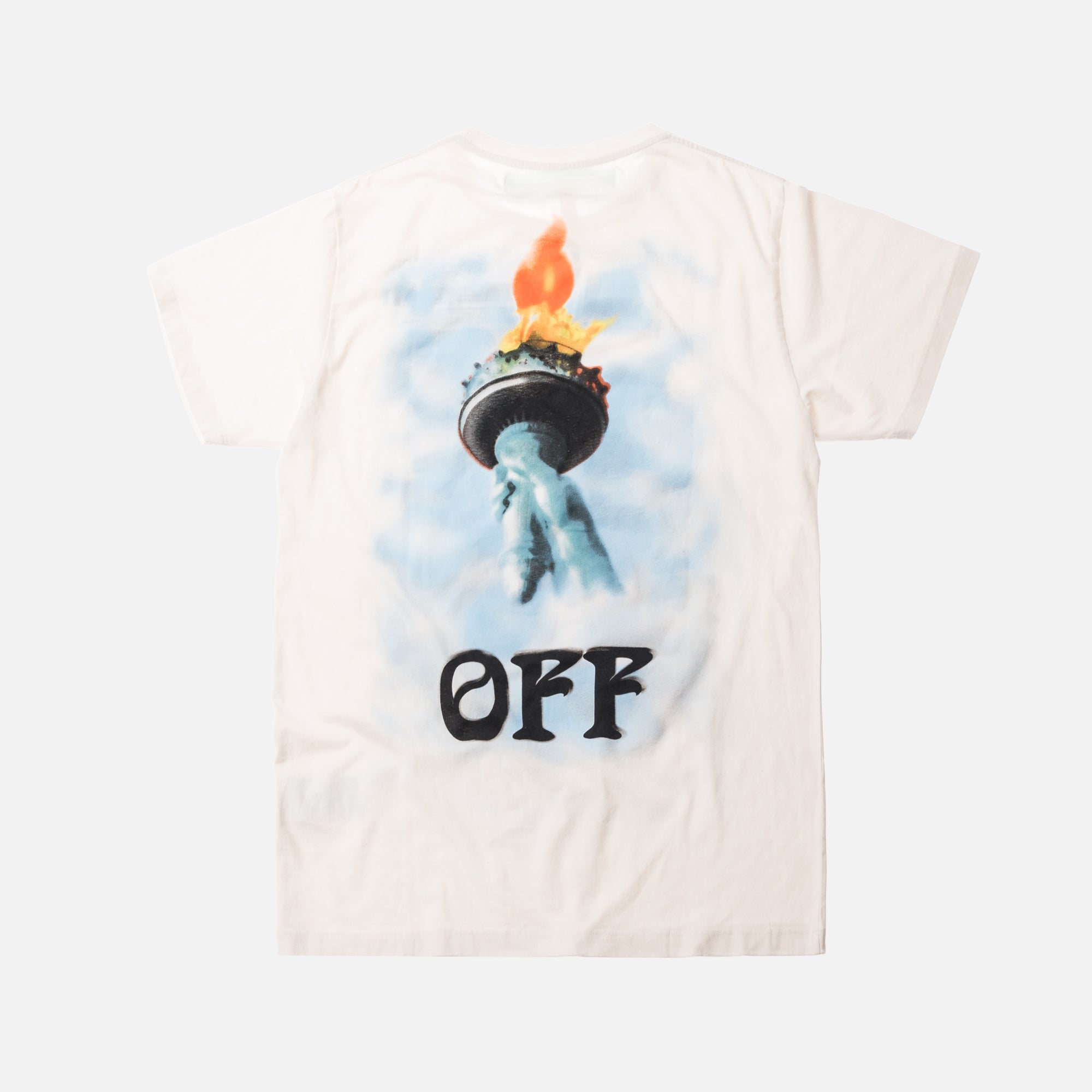 Off-White Liberty Slim Tee - Off White / Black – Kith