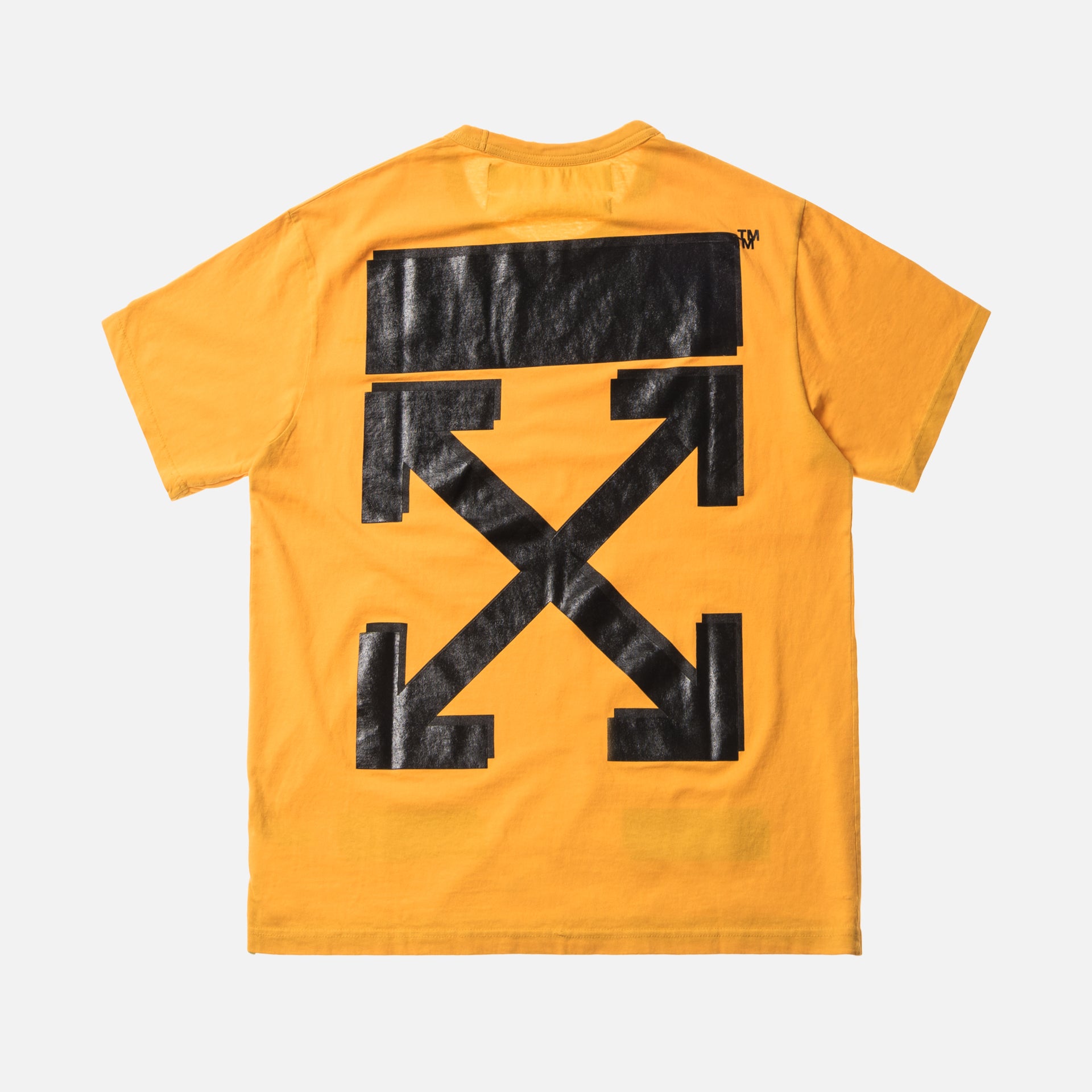Off-White x Champion Tee - Yellow / Black