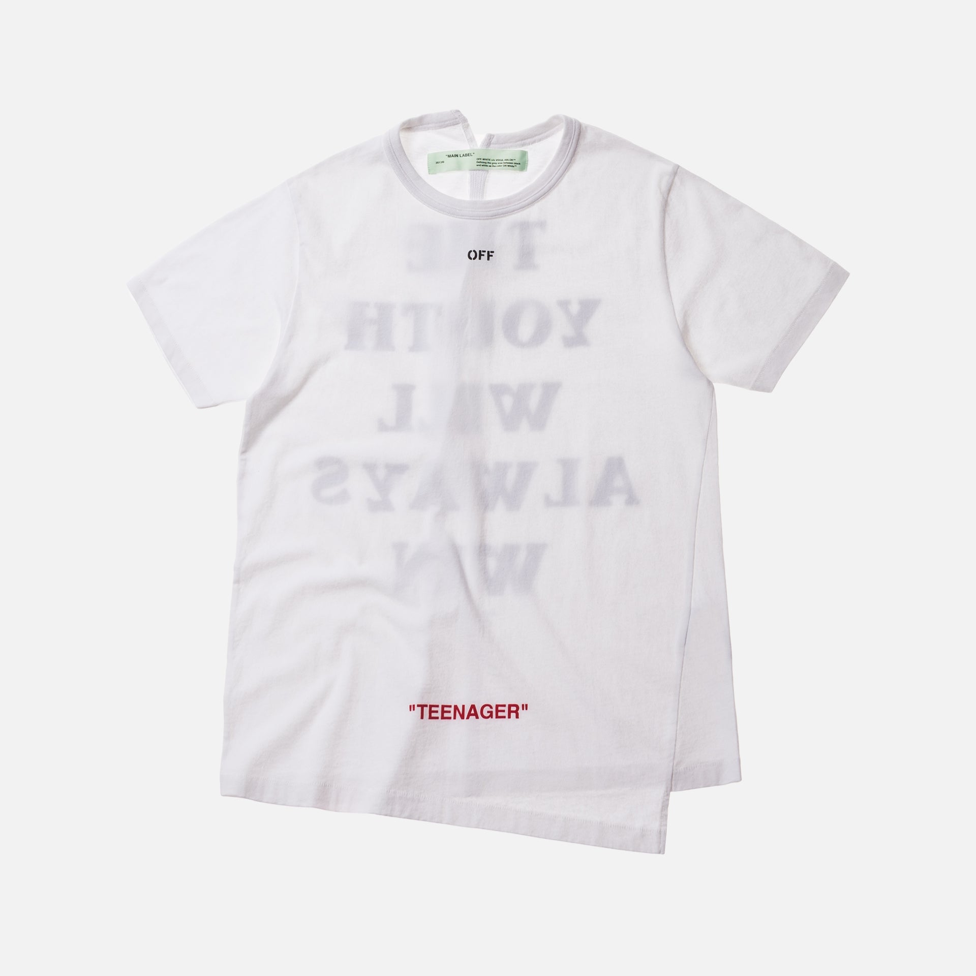 Off-White Youth Spliced Tee - White / Black