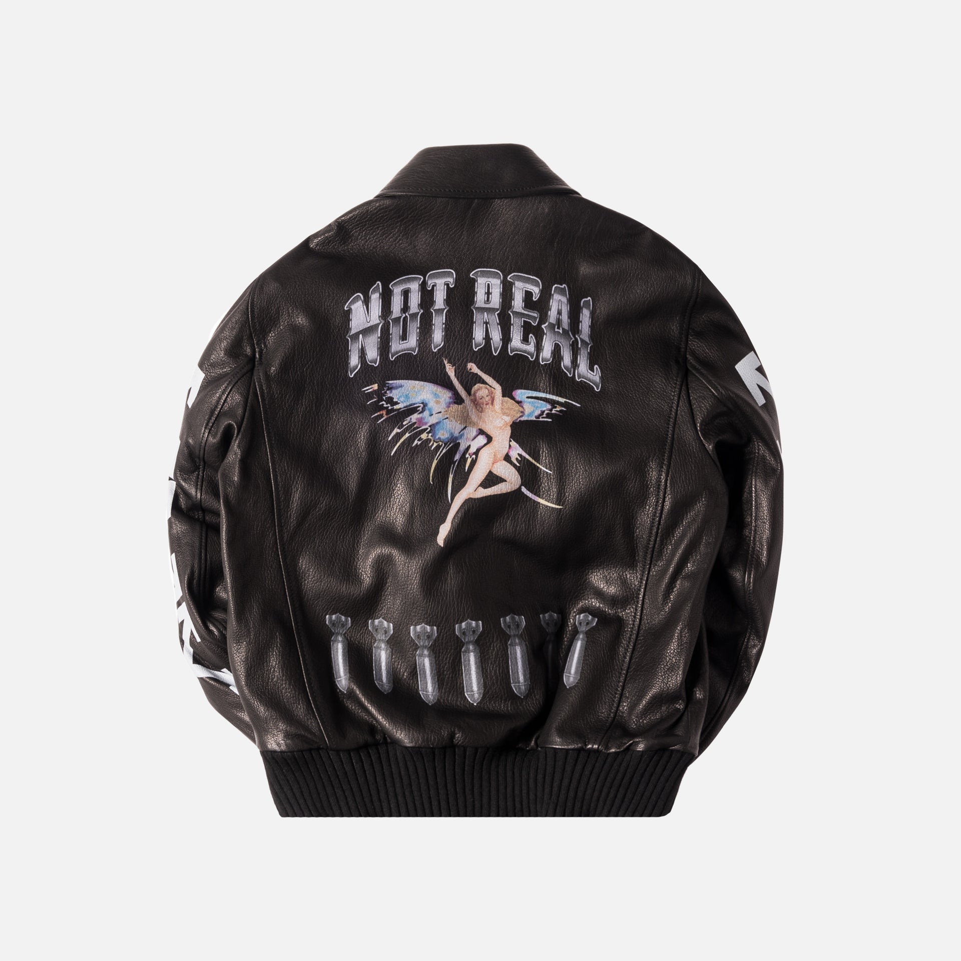 Off-White Aviator Airbrushed Bomber - Black / Multi