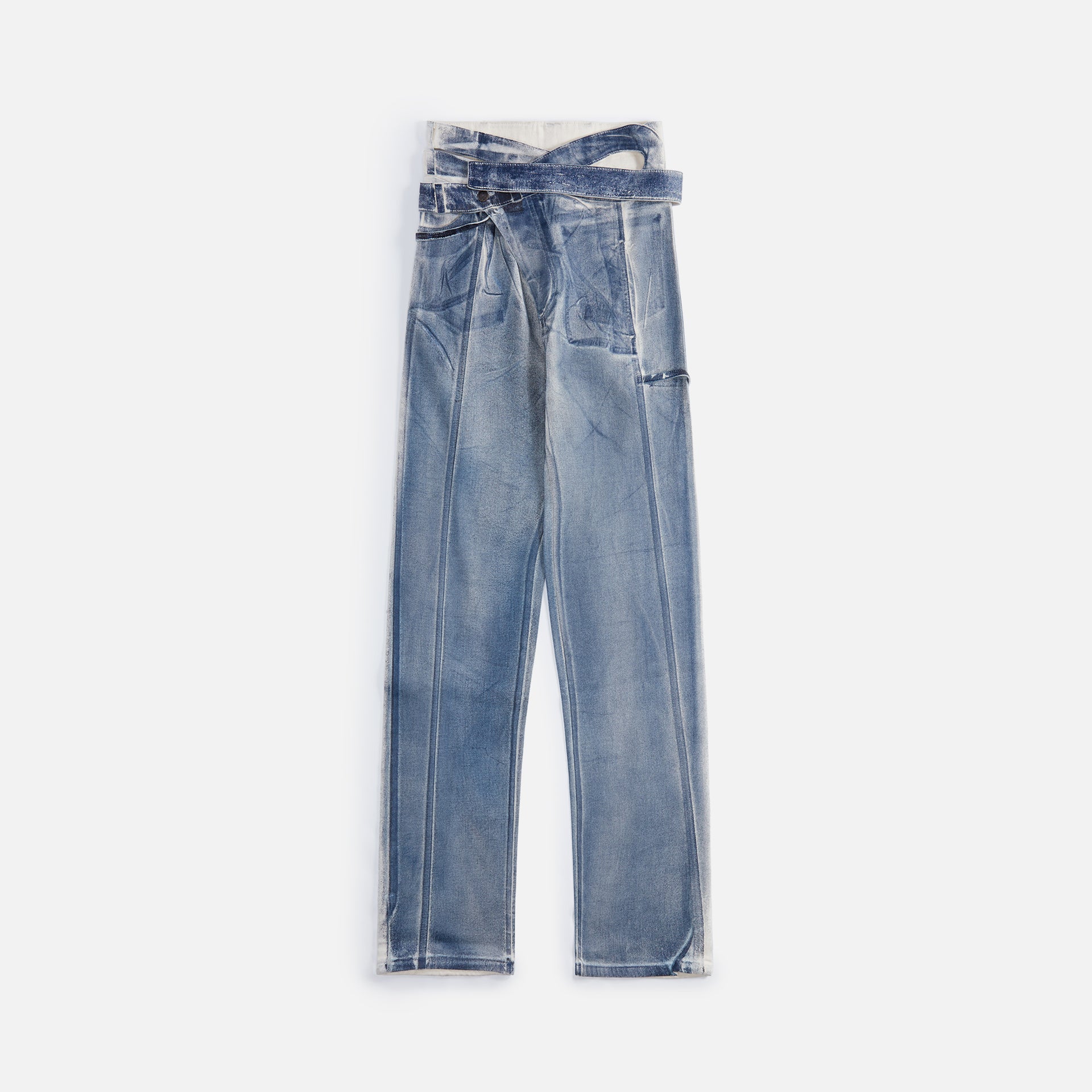 Ottolinger Signature Wrap Jeans - Sand / Blue Paint