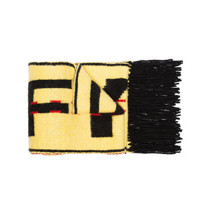 Off-White Knit Industrial Scarf - Yellow / Black