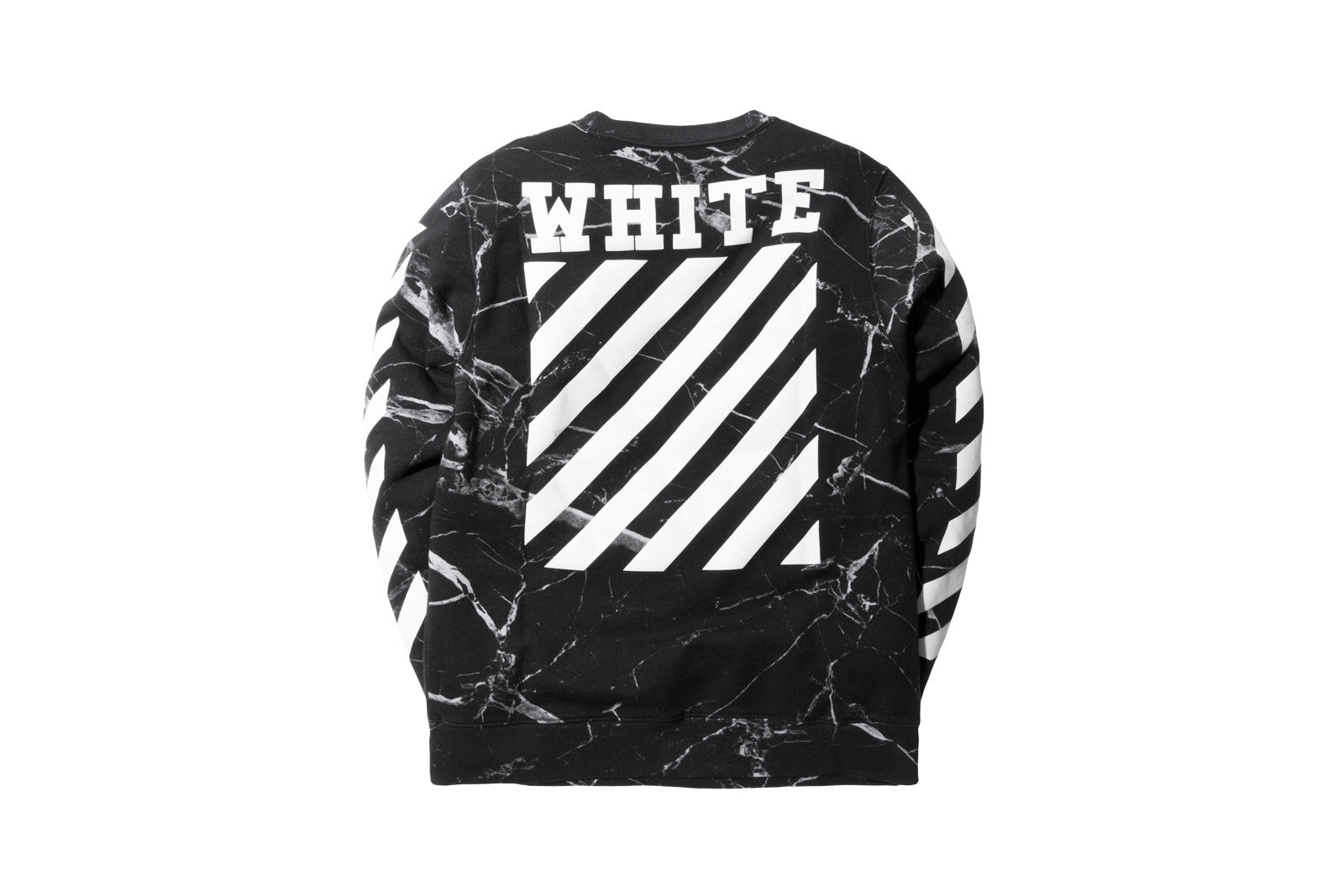 Off-White Marble Caravaggio Crewneck – Black