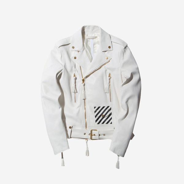 ジャケットその他 OFF WHITE Off-white wool and leather blend jacket Off-White Leather & Virgin Wool Blend Varsity Jacket | Nordstrom