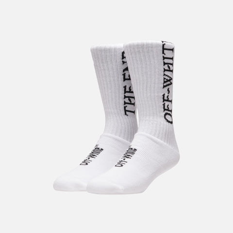 Off-White The End Socks - White / Black