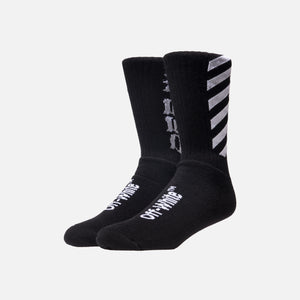 Off-White Diagonal Socks - Black