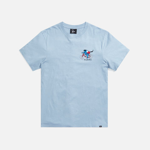 by Parra The Chase Tee - Dusty Blue