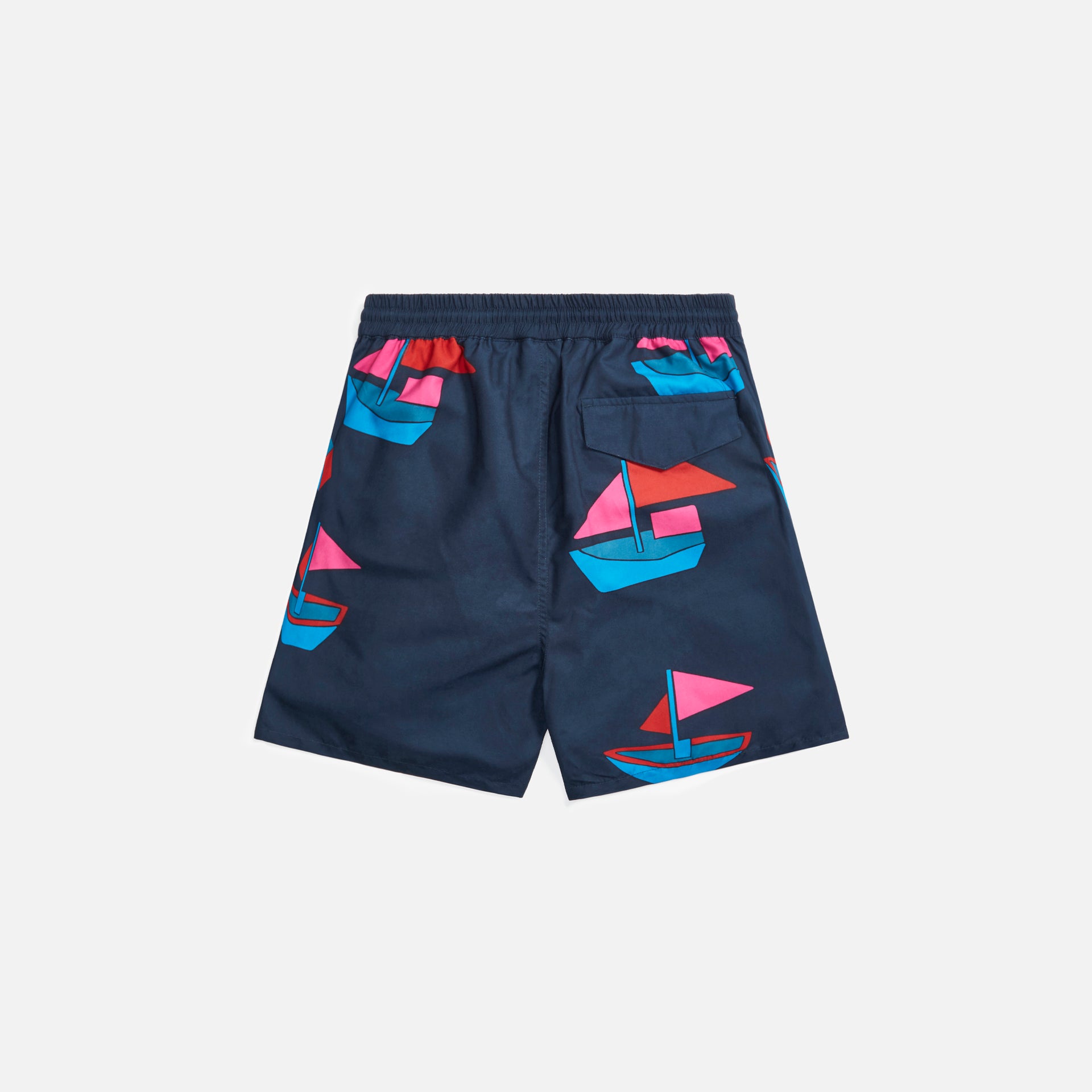 by Parra Paper Boats Swim Shorts - Navy Blue