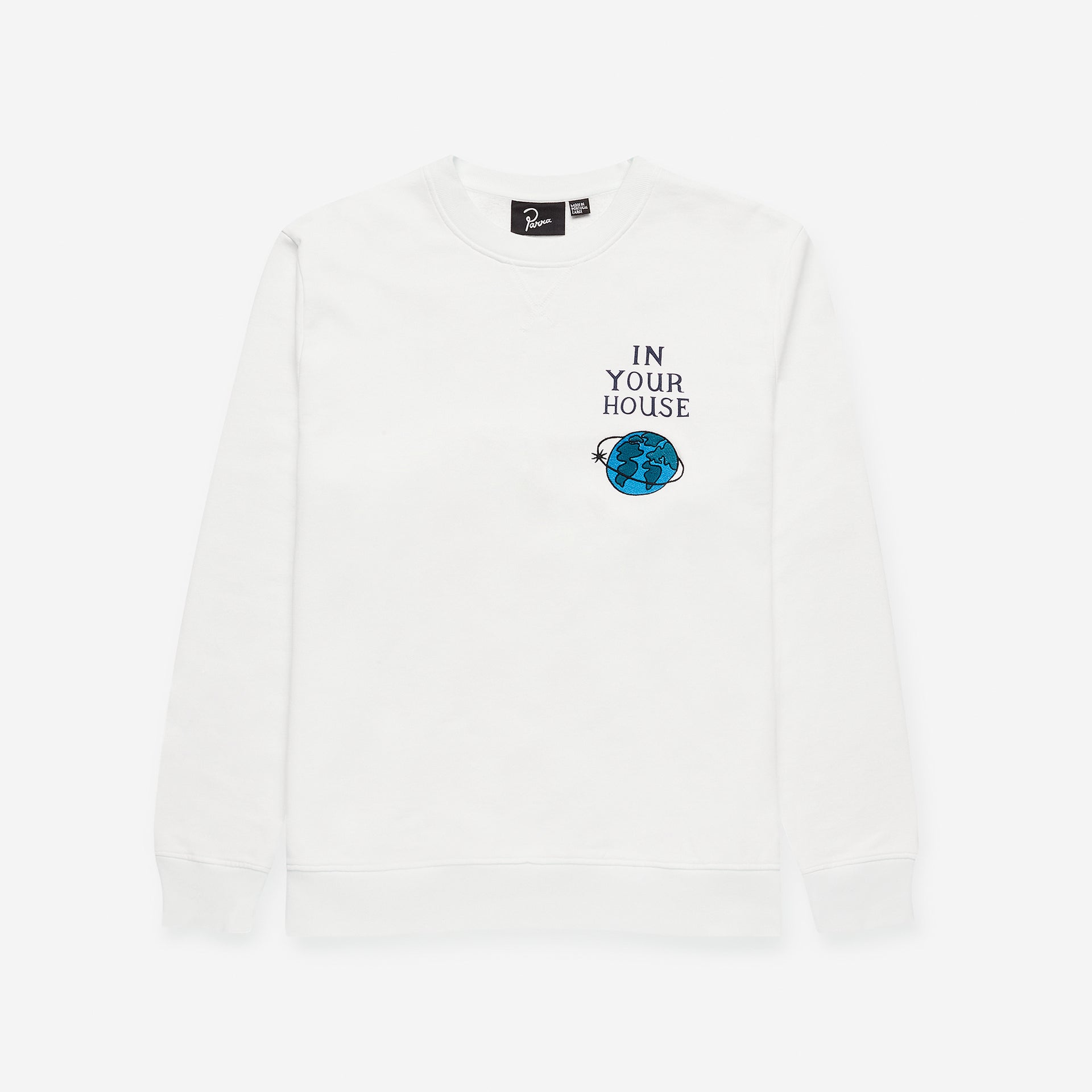 by Parra Systems Logo Crewneck - White