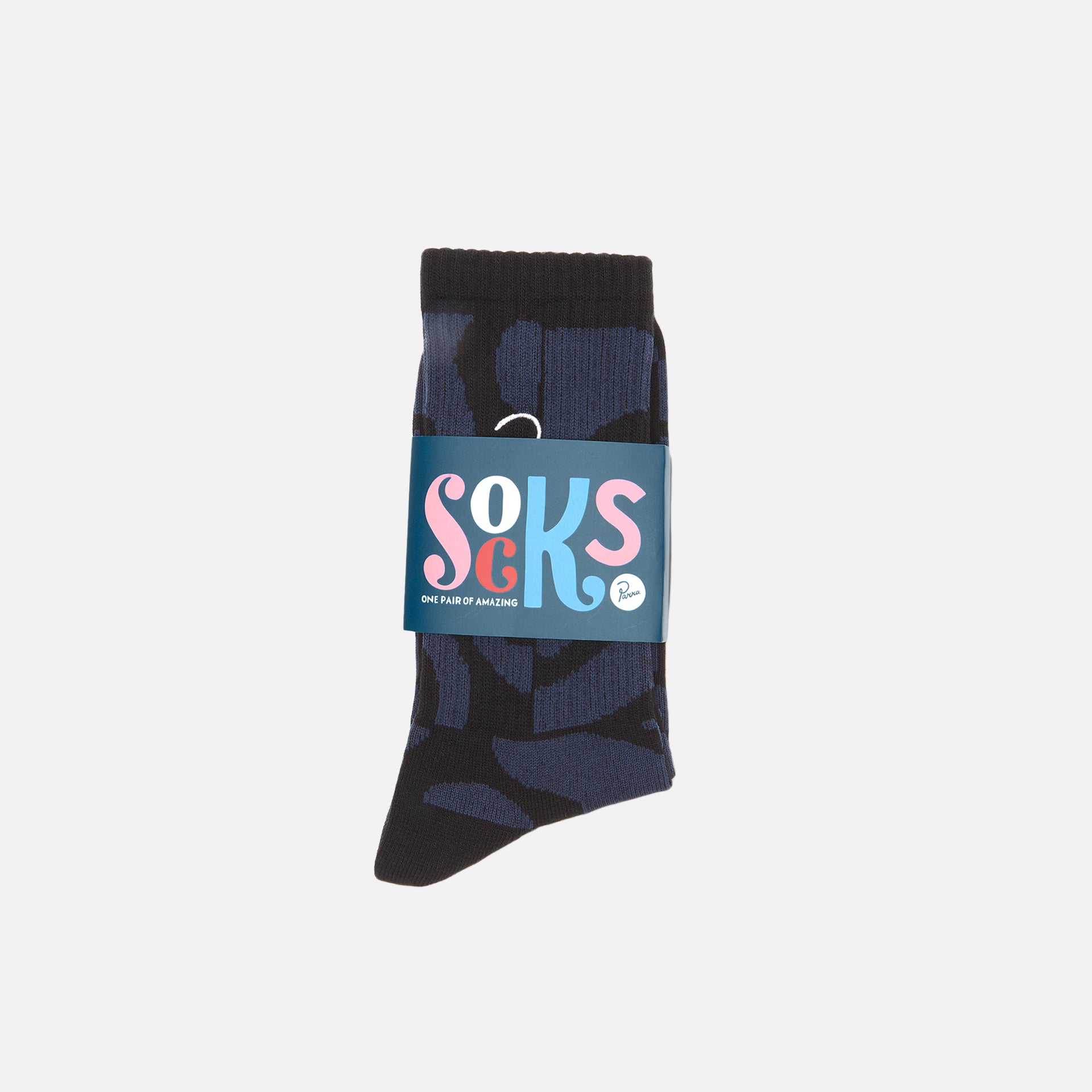 by Parra Duo Gem Stone Crew Socks - Blue