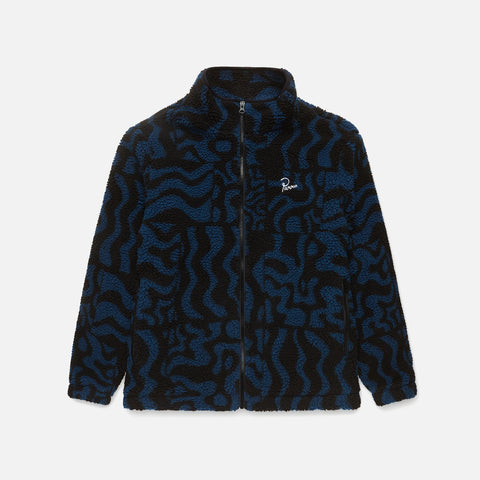 by Parra Duo Gem Stone Sherpa Fleece Jacket - Blue