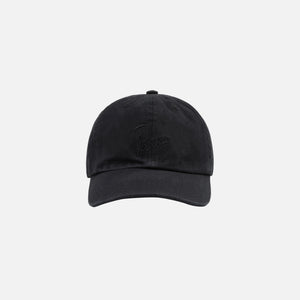 by Parra Signature Logo Washed 6 Panel Hat - Charcoal Grey