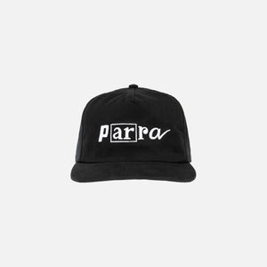 by Parra Script Logo 5 Panel Cap - Black