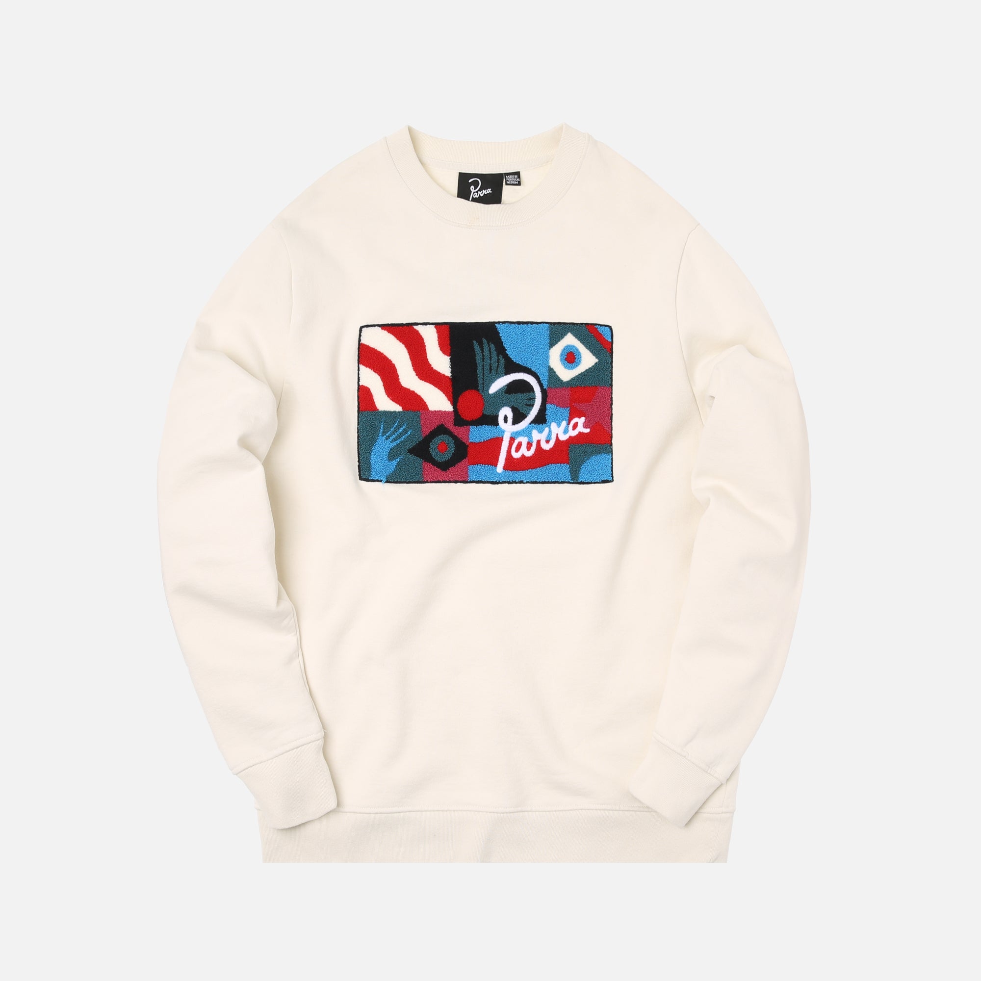 by Parra Grab the Flag Creneck Sweater - White – Kith 