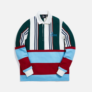 by Parra Split Personality Rugby Shirt - Multi Stripes