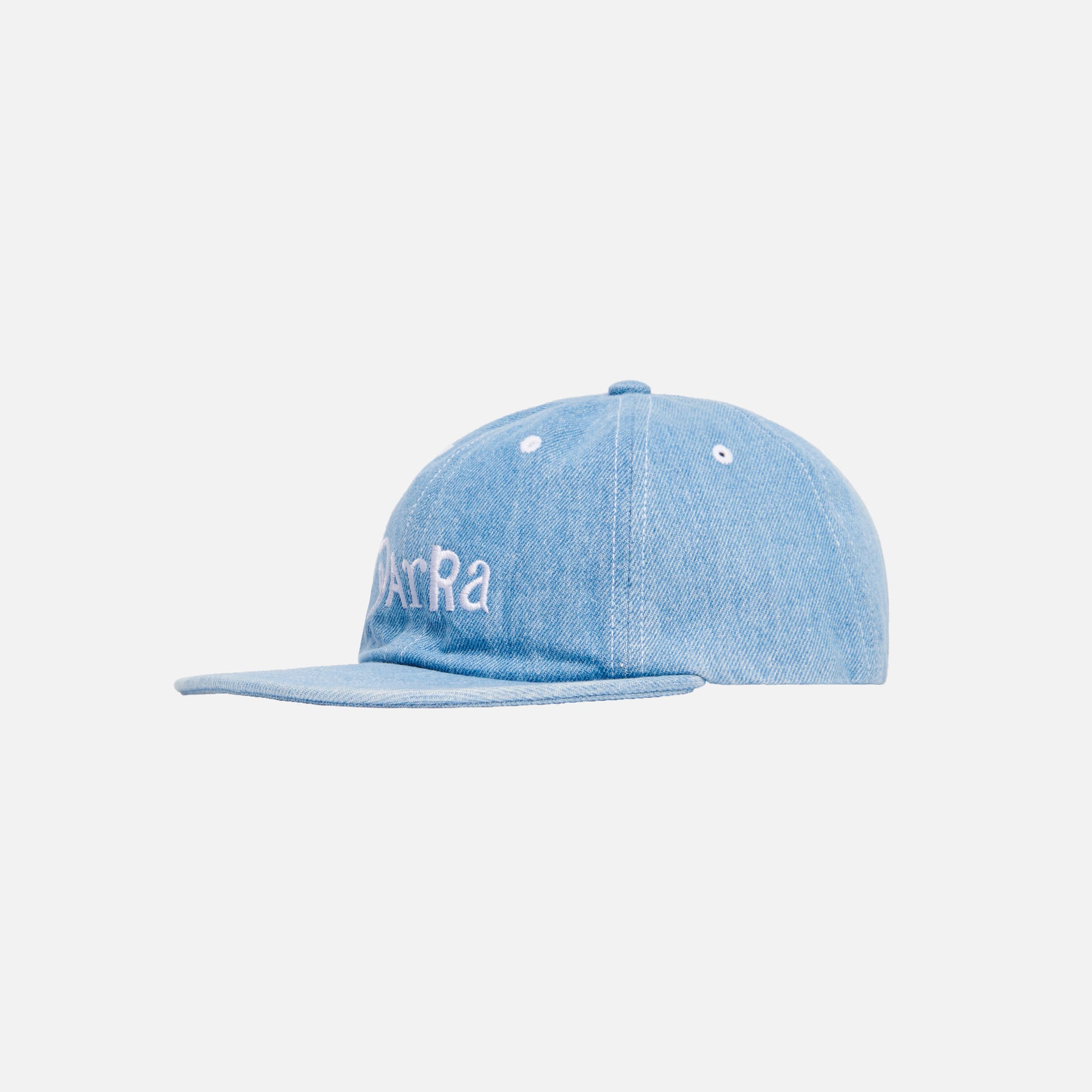 by Parra Script Mix Logo 6 Panel Hat - Light Denim