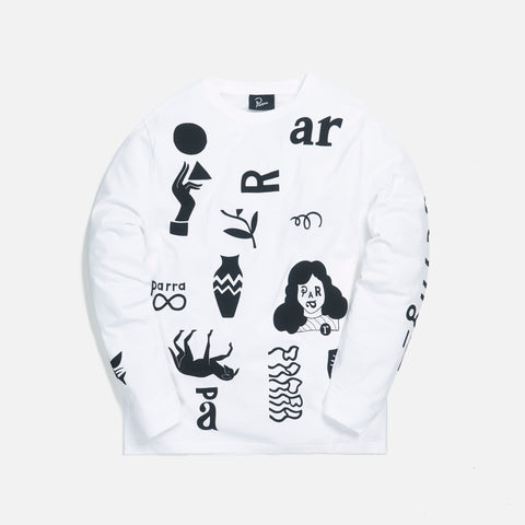 by Parra A Little Pressure L/S Tee - White