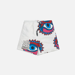 by Parra Eyes Open Shorts - White