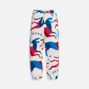 by Parra Jumping Foxes Sherpa Fleece Pants - White