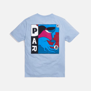 by Parra Spilled Drink Tee - Dusty Blue