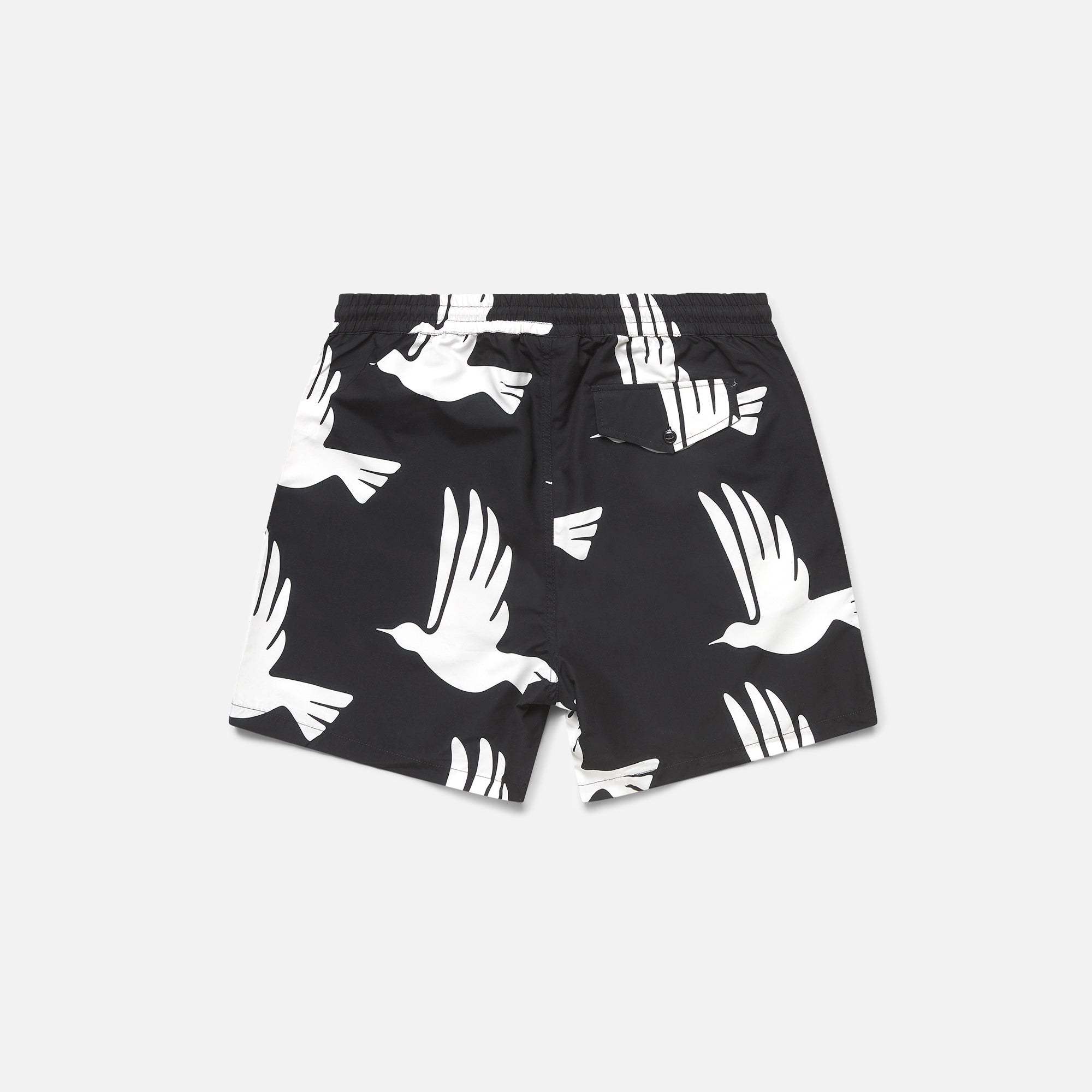 【XXL】by Parra STATIC FLIGHT SWIM SHORTS by Parra Static Flight Swim Shorts - Black | Garmentory