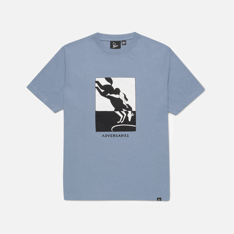 by Parra Duo Toned Adversaries Tee - Dusty Blue