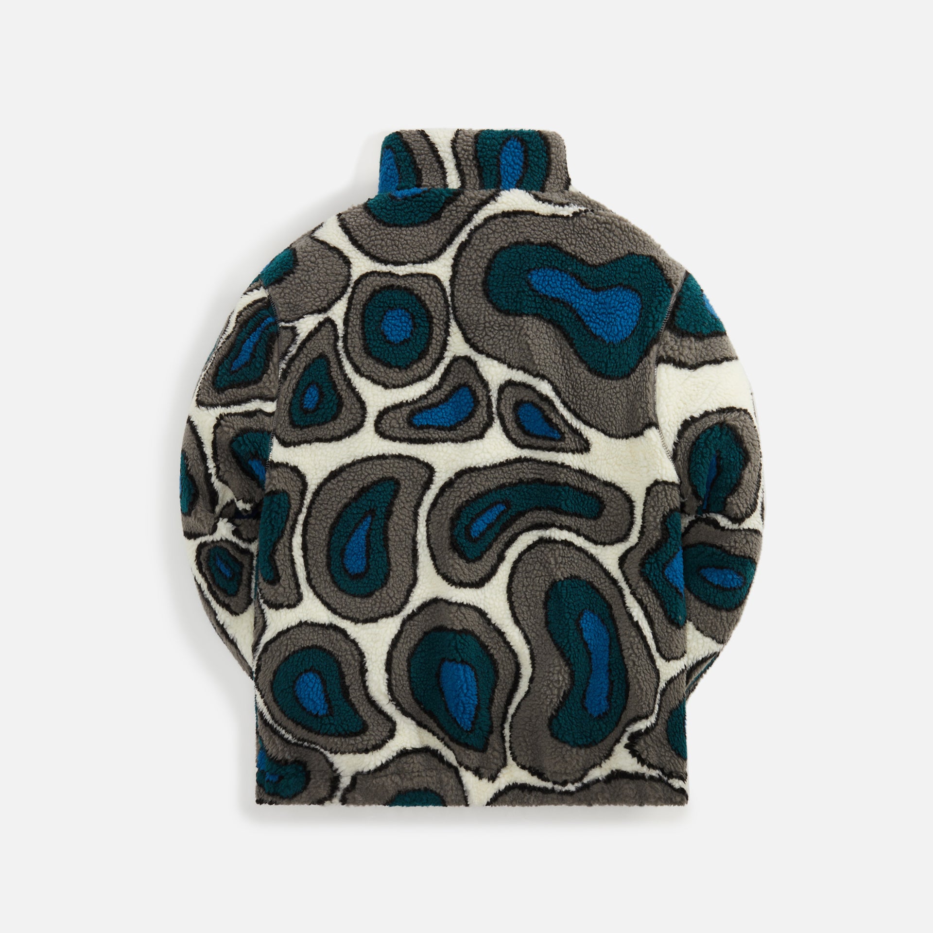 by Parra Amethist Geode Polar Fleece Pullover - Stone Blue