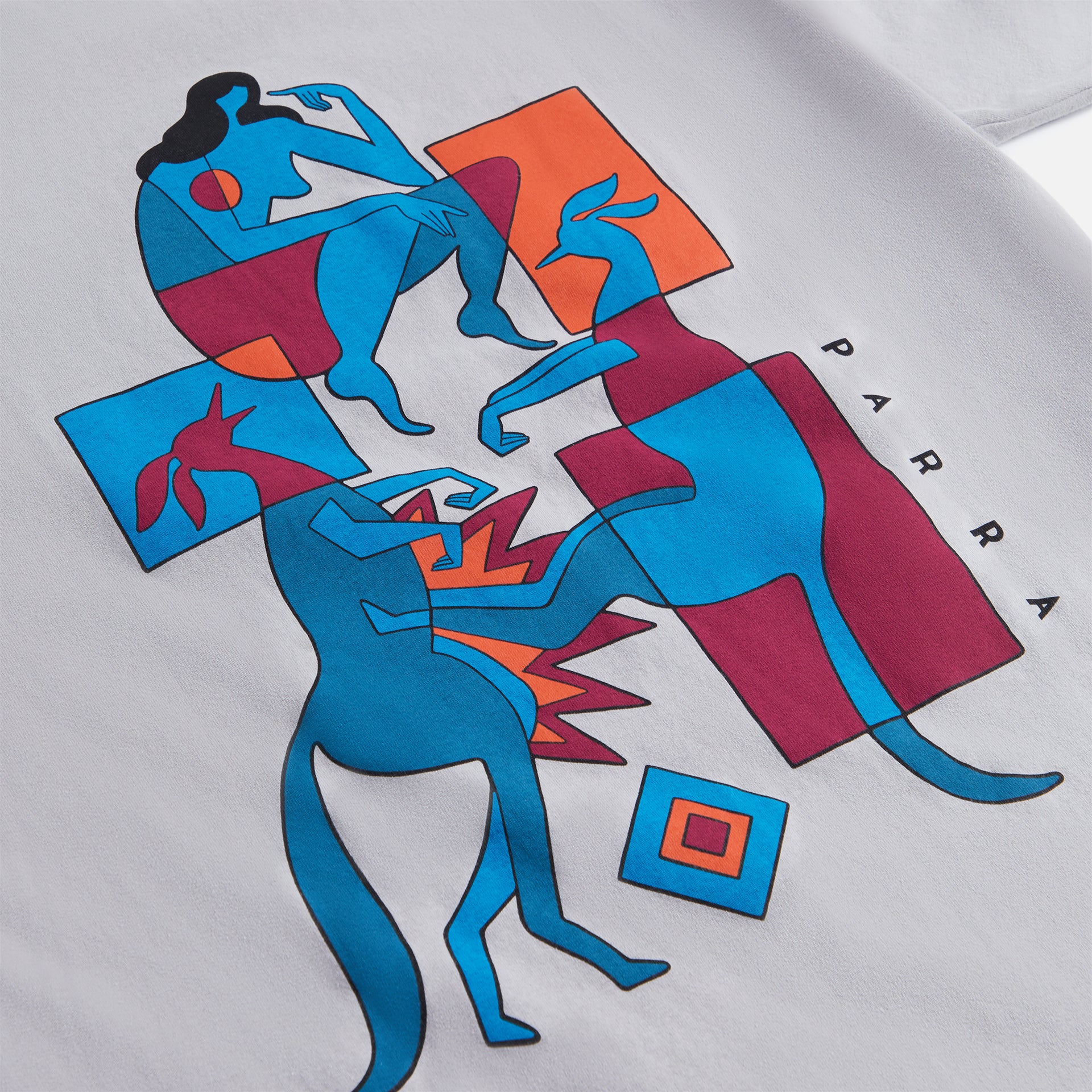 by Parra Down Under Tee - Alloy Grey