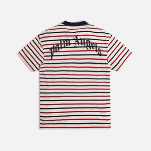 Palm Angels PA Bear Stripes Classic Tee - Red / Brown