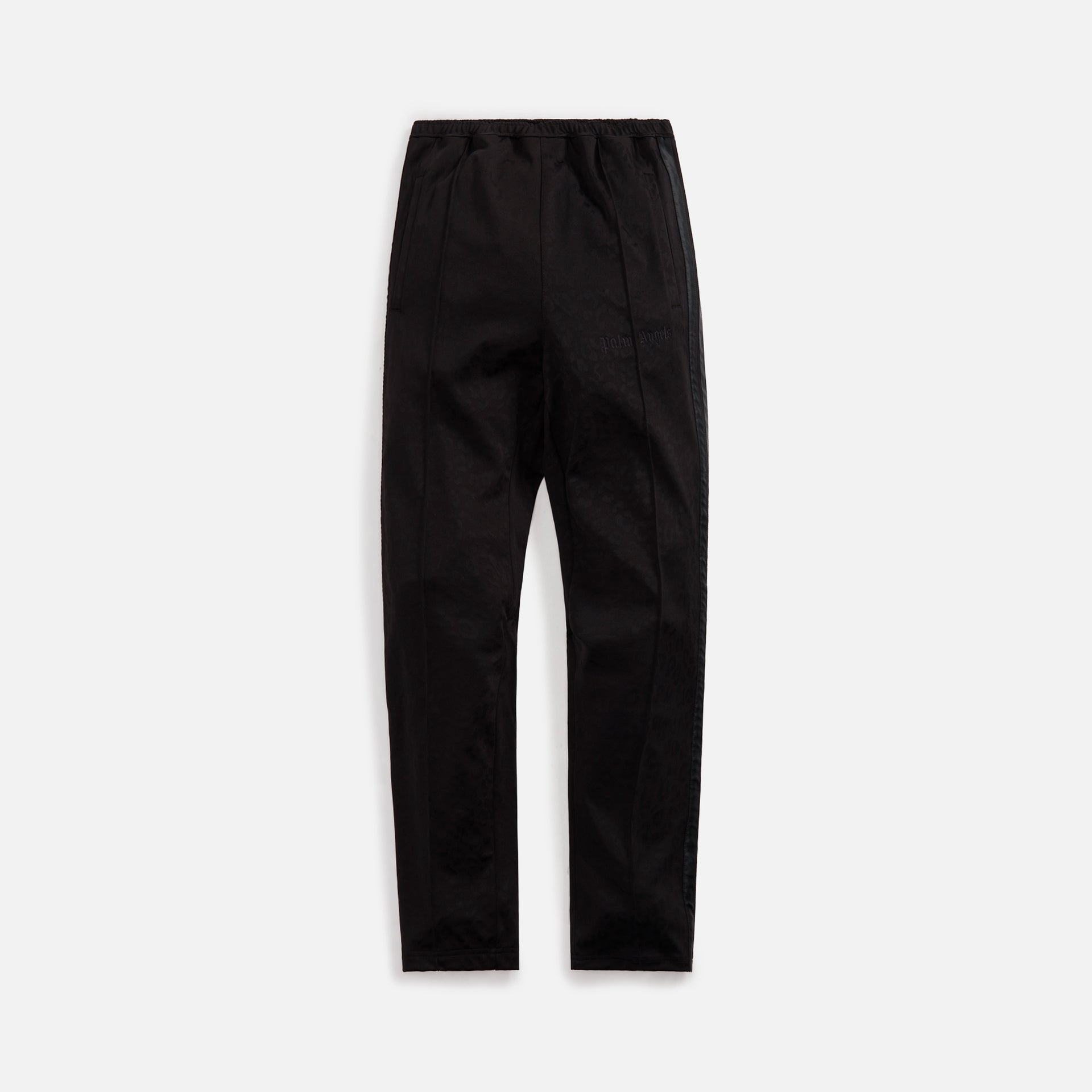 Palm Angels Tuxedo Leopard Track Pants - Black White