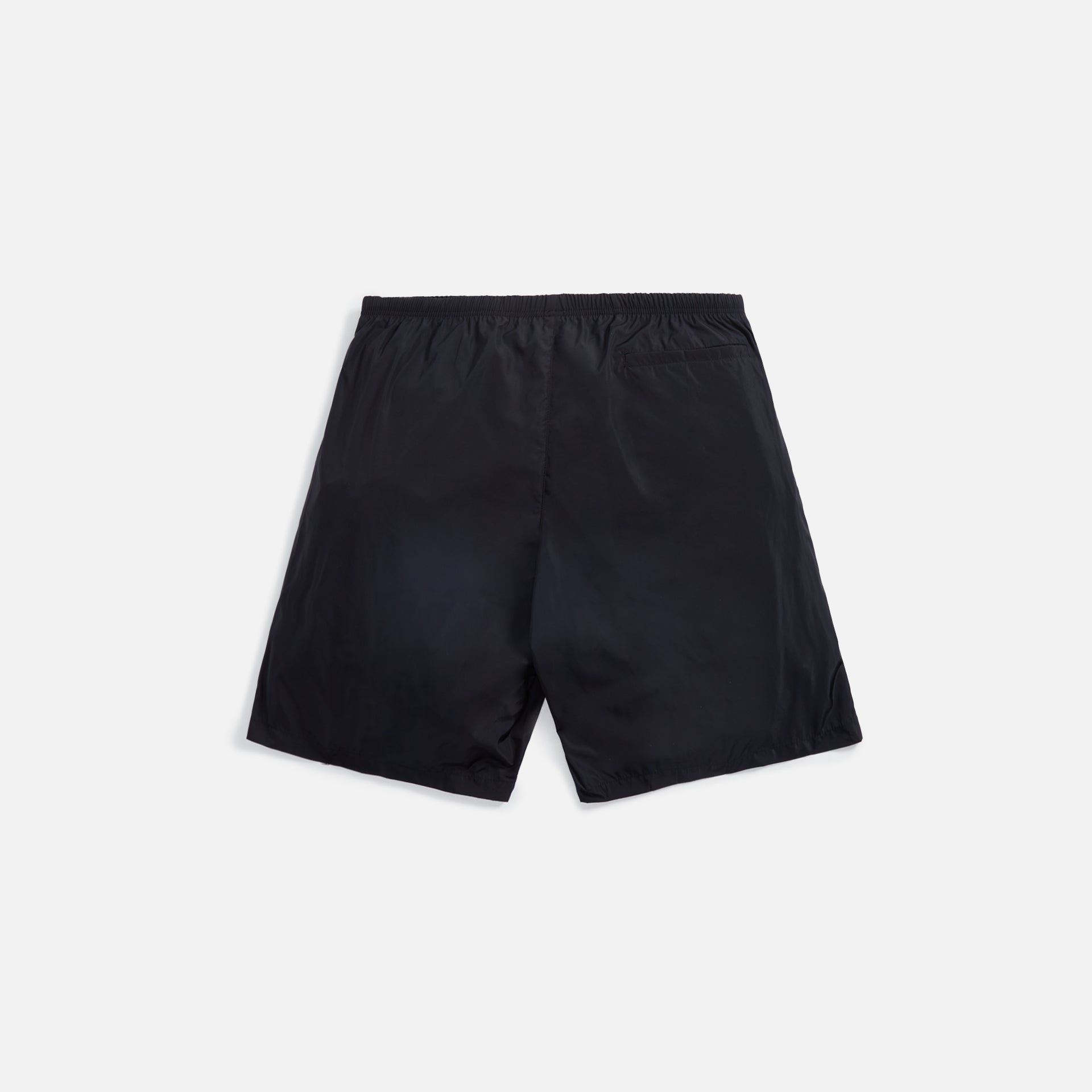 Palm Angels Curved Logo Swim Short - Black / White