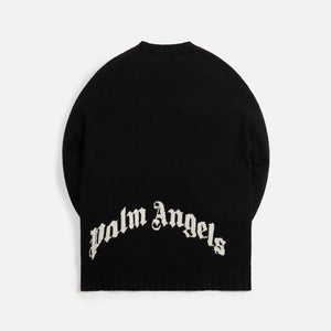 Palm Angels Rec Logo Sweater - Black / White