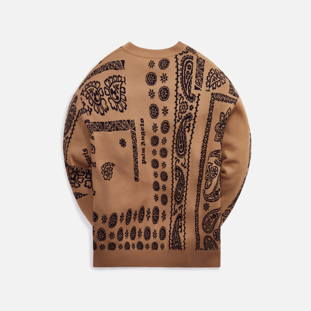 Palm Angels Jacquard Bandana Sweater - Beige – Kith