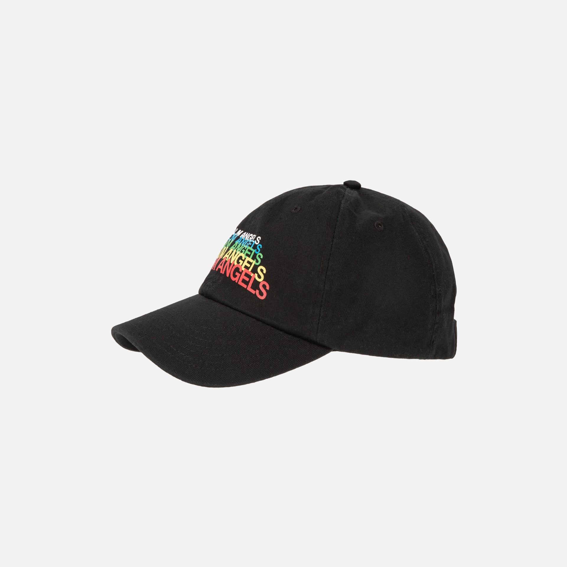 Palm Angels Rainbow Cap - Black / Multi