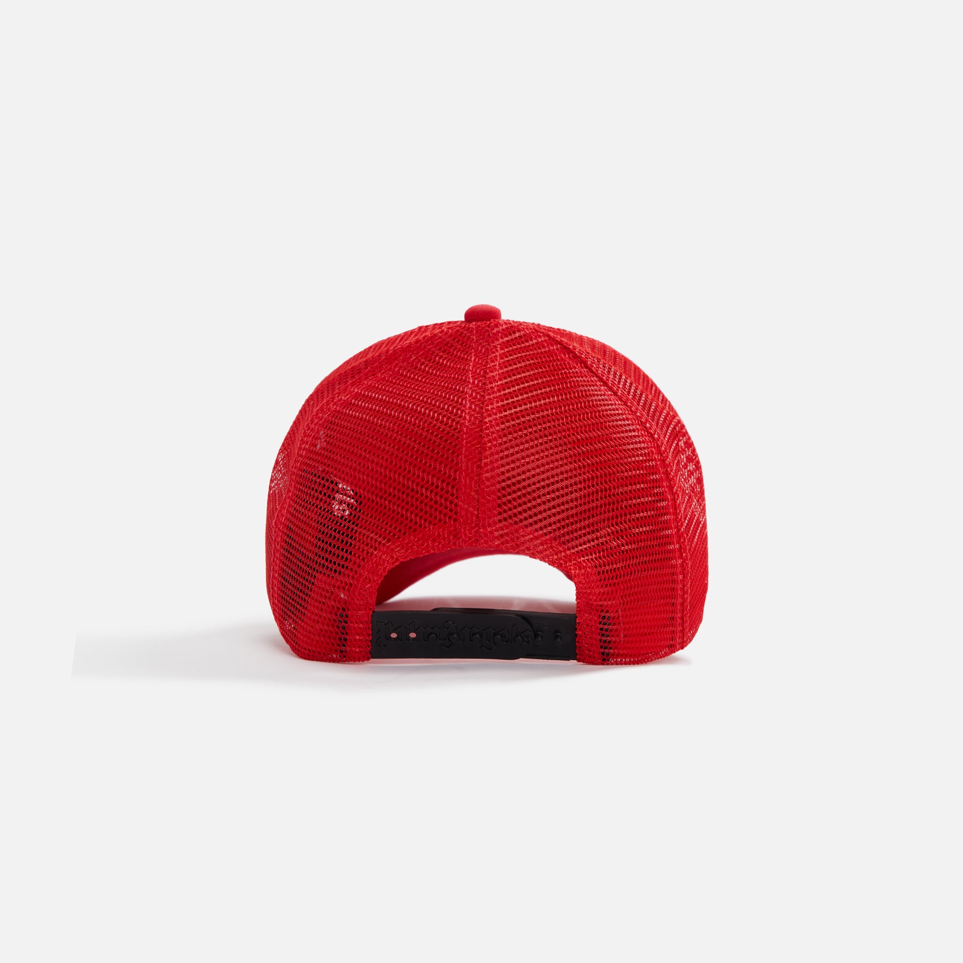 Palm Angels Curved Logo Mesh Cap - Red / Black