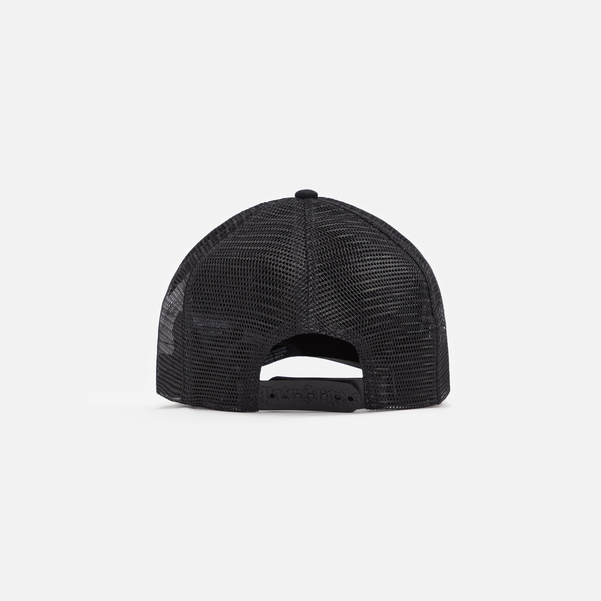 Palm Angels Curved Logo Mesh Cap - Black