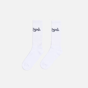Palm Angels Front Desert Logo Socks - White