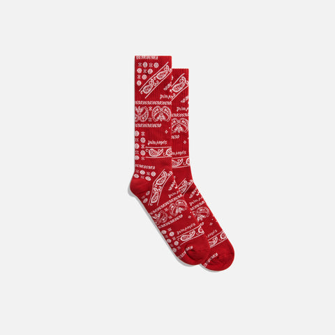 Palm Angels Bandana Socks - Red
