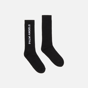Palm Angels Vertical Logo Socks - Black