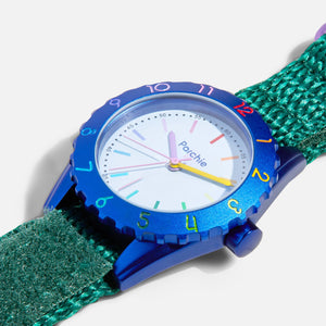 Parchie Creative-Time Watch - Blue / Green / Rainbow