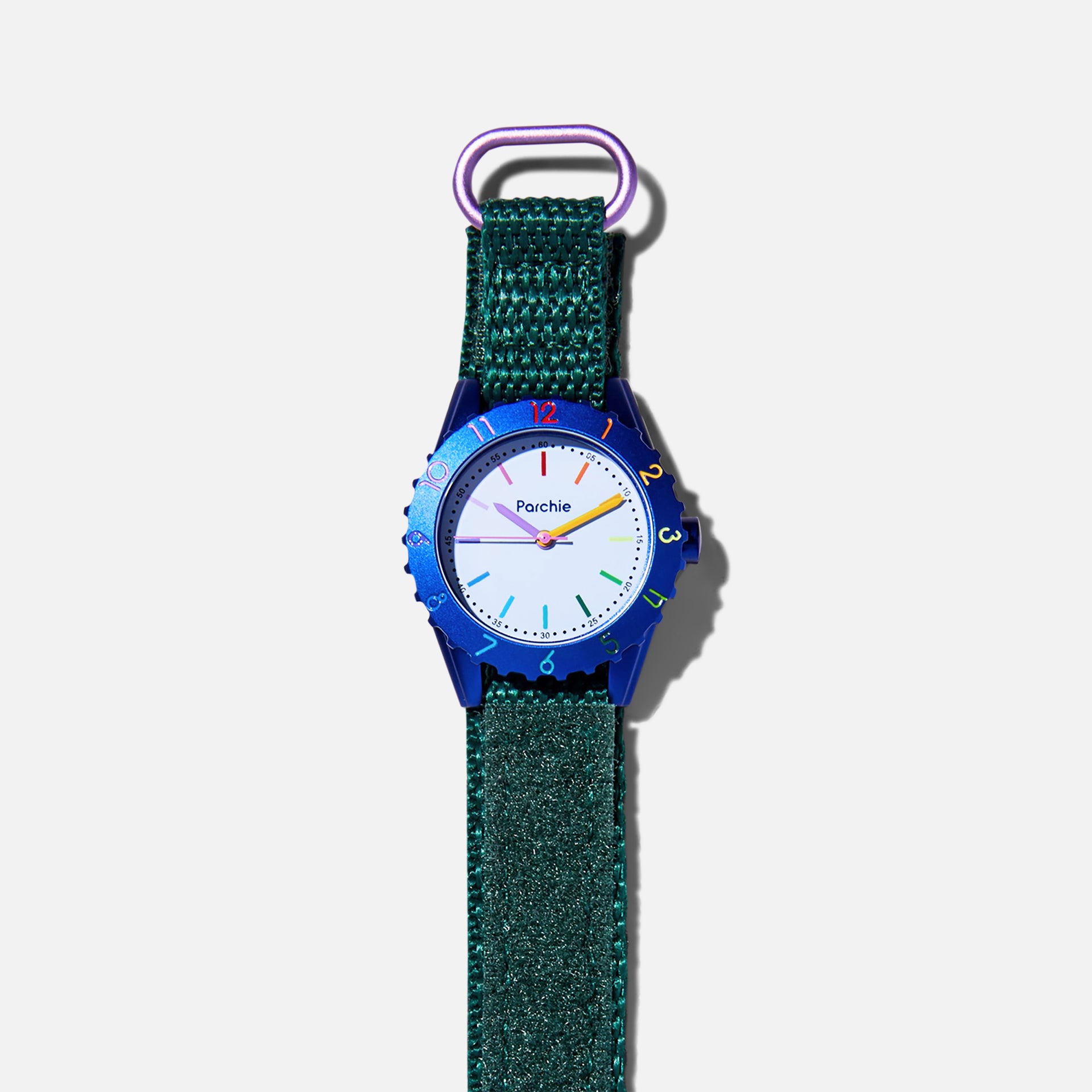 Parchie Creative-Time Watch - Blue / Green / Rainbow