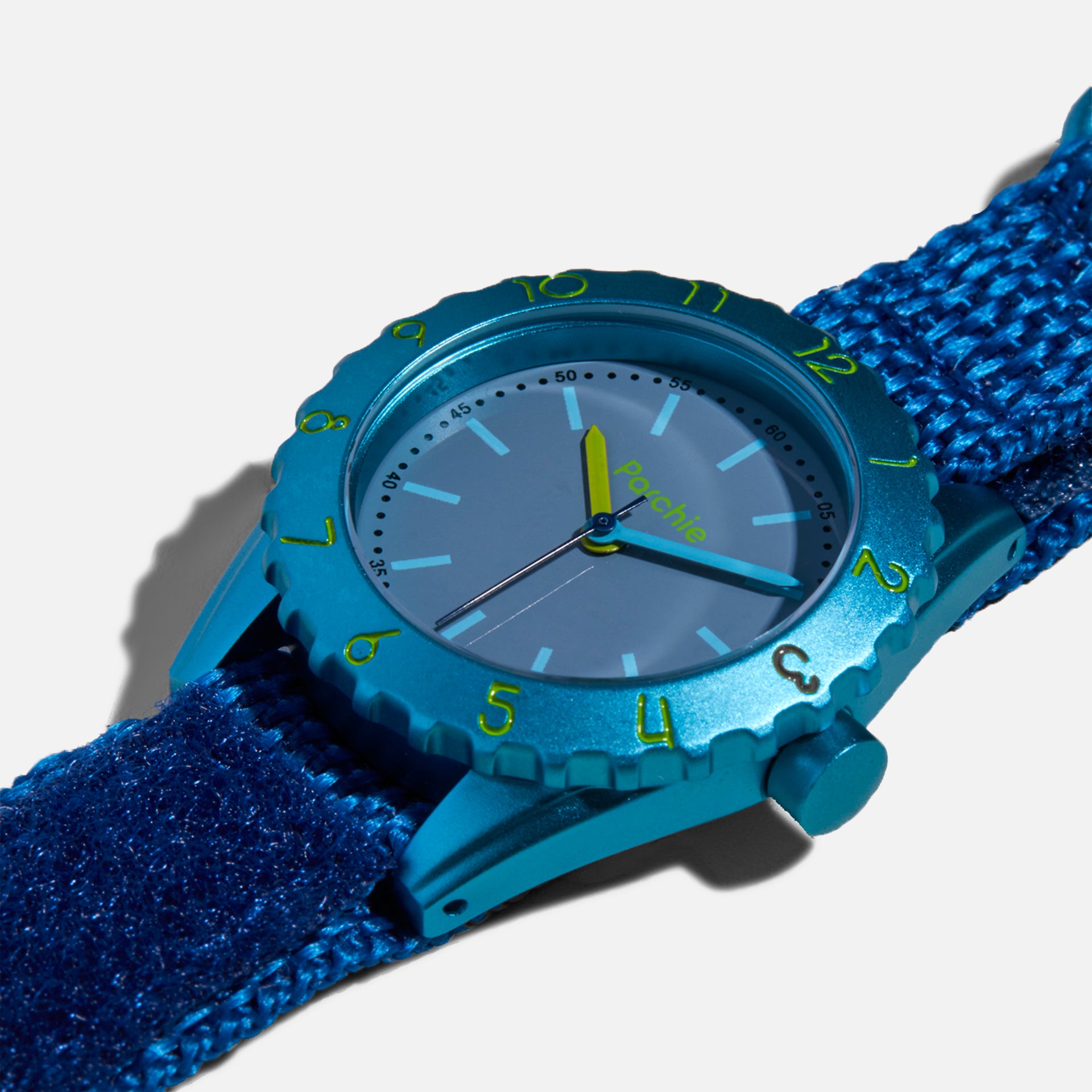 Parchie Nap-Time Watch - Blue / Neon / Cyan