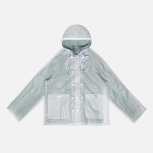 Proenza Schouler White Label Short Lined Raincoat - Milky White / Green