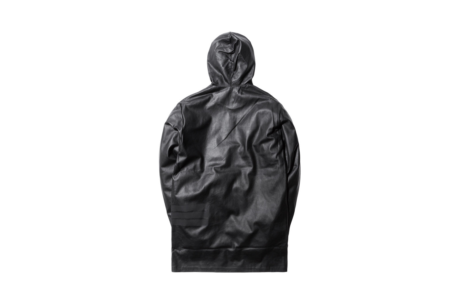 Y-3 Leather Hoodie - Black