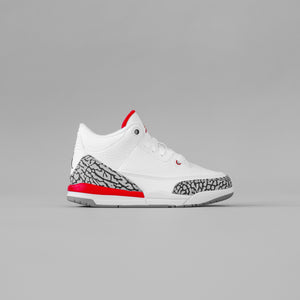 Nike Pre-School Air Jordan 3 Retro - White / Fire Red / Cement Grey / Black