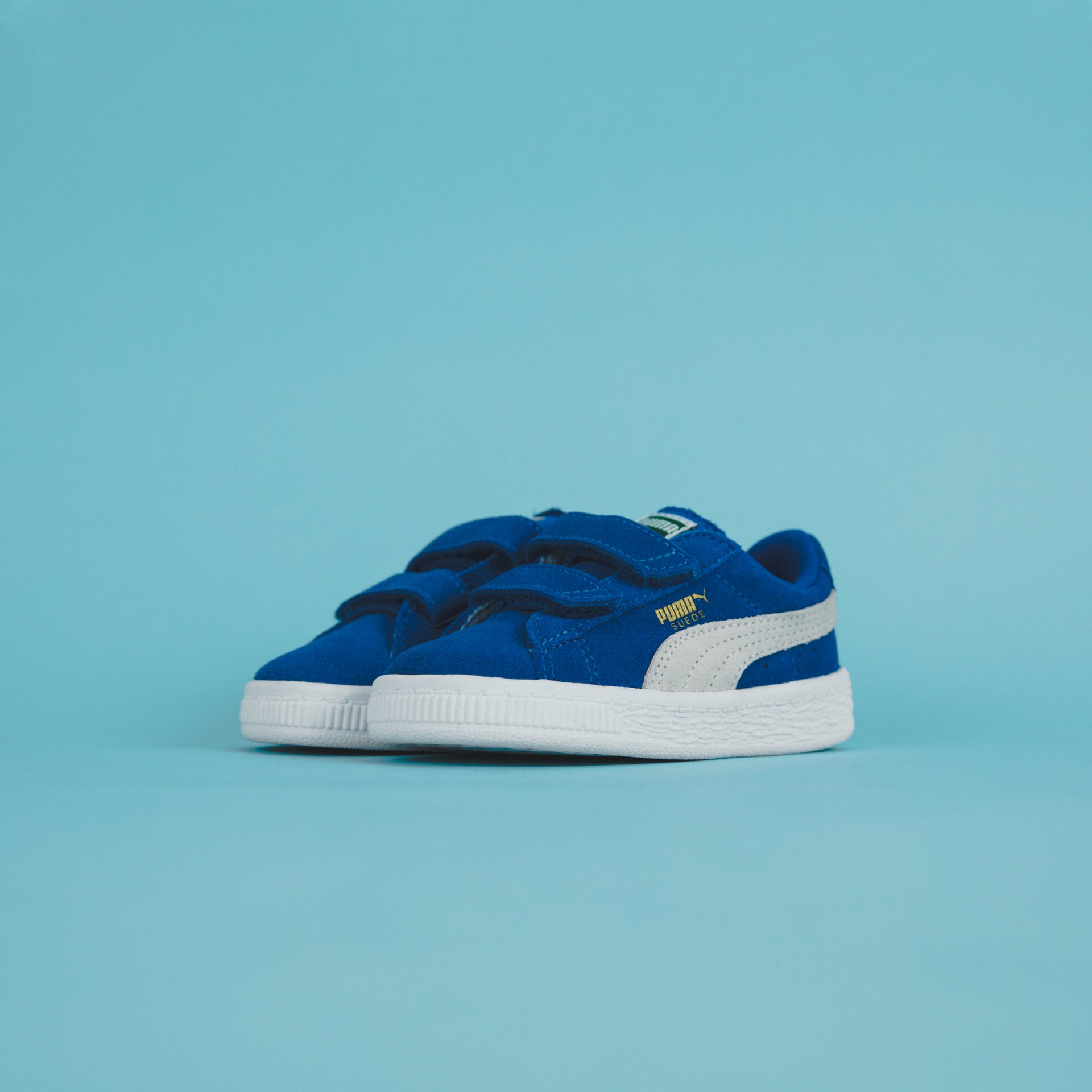 Puma Toddler Suede 2 Straps - Snorkel Blue / White