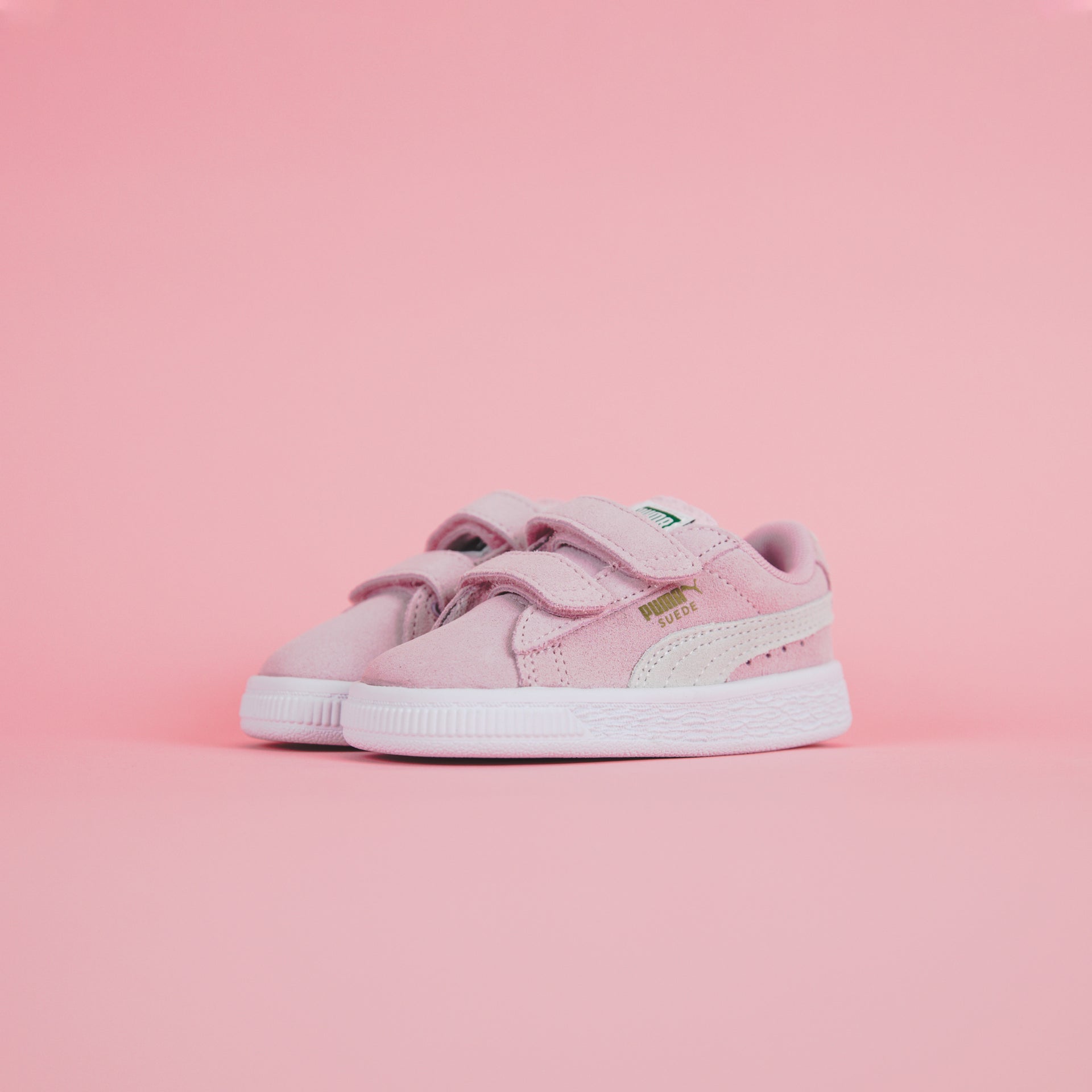 Puma Toddler Suede 2 Straps - Pink Lady / Team Gold
