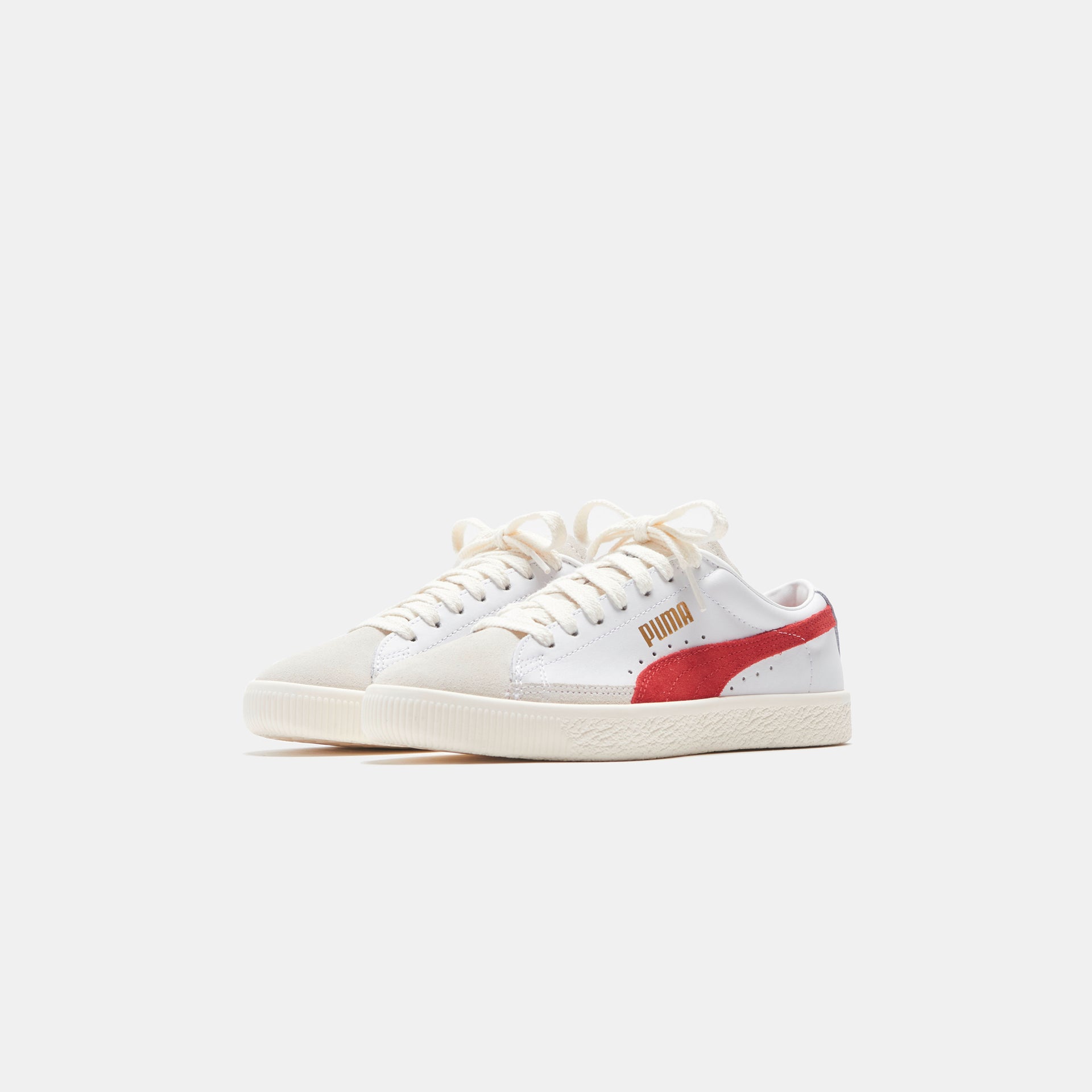 Puma Basket VTG - White / High Risk Red