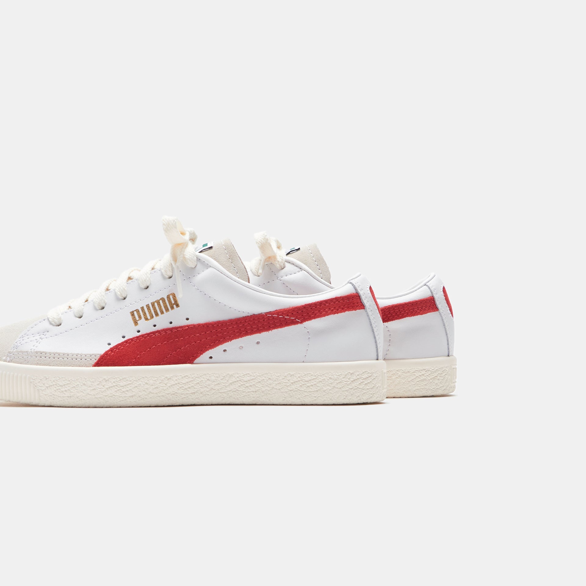 Puma Basket VTG - White / High Risk Red