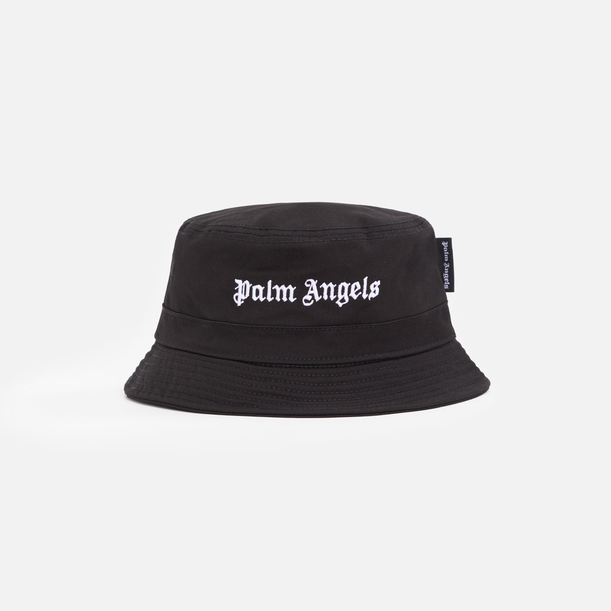 Palm Angels Classic Logo Bucket Hat - Black White – Kith